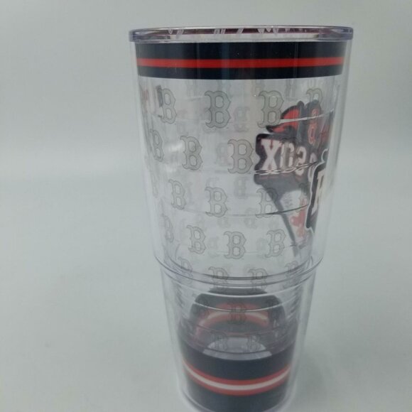 Tervis MLB Boston Red Sox Tumbler RD1 Travel Lid 24 oz Clear - Picture 5 of 8
